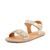 Sandale barefoot pentru fete FLEXY FLOWERS Gold Shine Froddo G3150289