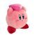 Růžový mega plyšák Kirby držící červené srdce ze série Mocchi-Mocchi
