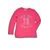 Tricou pentru fete cu mânecă lungă, Wendee, OZFB1025022, roz
