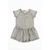 Rochie cu mânecă scurtă, plisată, pentru fetițe, Minoti, ROSEWOOD 6, gri