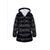 Kabát dívčí nylonový Puffa podšitý microfleecem, Minoti, 12COAT 2, černá
