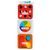 Tři barevné senzorické dlaždice Fat Brain PlayTab Tile Set 2