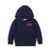 Hanorac cu glugă cu fermoar complet pentru fete, Minoti, KG ZIP 9, albastru închis