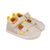 Detské barefoot sandále LONA BASICA BEIGE Y AMARILLO Biomecanics 262191-C891