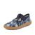 Fiú vászon barefoot papucs CANVAS T-BAR BLUE Froddo G1700439-5