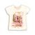 Tricou pentru fetițe, cu mânecă scurtă, Minoti, daydream 4, alb