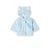 Kabátek kojenecký chlupatý s podšívkou, Minoti, babyprem 28, modrá