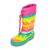 dívčí holínky gumové - potisk rainbow, Pidilidi, PL0051-01, holka
