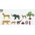Zvířátka figurky divoká zvěř 6 ks set 10 cm