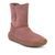 Dívčí zimní barefoot boty TEX SUEDE Dark Pink G3160250