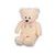 Béžový plyšový medvěd Plush Friends s mašlí o výšce 80 cm