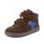 Chlapčenské celoročné kožené členkové barefoot topánky LOOP HIGH-TOPS BROWN Froddo G2110157-1