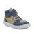 Detské celoročné členkové barefoot topánky TEX GO GREY/BLUE Froddo G3110265