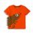 Tričko chlapecké s krátkým rukávem, Minoti, Lizard 1, oranžová