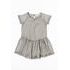 Rochie cu mânecă scurtă și fustă pentru fete, Minoti, ROSEWOOD 6, gri