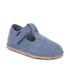 Chlapecké barefoot bačkory FLEXY WOOLY Denim; Froddo; G1700378-1; modrá