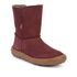 Dívčí zimní barefoot boty TEX SUEDE Bordeaux G3160250-1