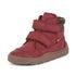 Dievčenská zimná barefoot obuv ZERU TEX Bordeaux, Froddo, G2110150-6, červená