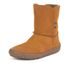 Dětské zimní barefoot boty TEX SUEDE Cognac, Froddo, G3160238-2, hnědá