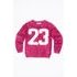 Pulover pentru fete cu blăniță, Minoti, GRUNGE 4, roz