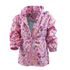 Lányok tavaszi / őszi kabát nyomtatással és kapucnis, pidilidi, pd1092, rózsaszín