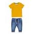 Chlapčenská súprava - tričko a džínsové nohavice, Minoti, Planet 4, žltá