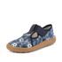 Băieți pantofi barefoot din pânză CANVAS T-BAR BLUE Froddo G1700439-5