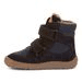 CHLAPECKÉ ZIMNÍ BAREFOOT BOTY TEX WINTER DARK BLUE, FRODDO, G3160233, TMAVĚ MODRÁ - DĚTSKÉ ZIMNÍ BOTY