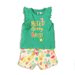 SET PENTRU SUGARI, PENTRU FETIȚE, CU TRICOU ȘI PANTALONI SCURȚI, MINOTI, TOUCAN 1, VERDE - SETURI ȘI TRUSE PENTRU BEBELUȘI