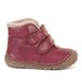 DÍVČÍ ZIMNÍ BOTY FLEXIBLE PAIX UP WINTER BORDEAX, FRODDO, G2110143-10, ČERVENÁ - DĚTSKÉ ZIMNÍ BOTY