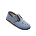 BAREFOOT CHLAPECKÉ PŘEZŮVKY PEGRES BF03 TEXTIL - MODRÁ - DĚTSKÉ PŘEZŮVKY