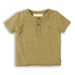 TRIČKO CHLAPČENSKÉ S KRÁTKYM RUKÁVOM, MINOTI, 1HENLEY 6, KHAKI - TRIČKÁ, TIELKA A KOŠELE