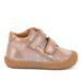 DÍVČÍ KOTNÍKOVÁ OBUV OLLIE S PINK SHINE, FRODDO, G2130328-10, STŘÍBRNÁ - DĚTSKÉ CELOROČNÍ BOTY