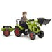 ŠLAPACÍ TRAKTOR CLAAS AXOS S NAKLADAČEM A VLEČKOU, FALK, W011263 - ŠLAPADLA