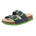 CHLAPECKÉ KORKOVÉ PANTOFLE FOOTBED, SUPERFIT, 0-800111-8200, ZELENÁ - PŘEZŮVKY