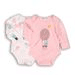 BODY CSECSEMŐ 2PACK, MINOTI, BUNNY 10, RÓZSASZÍN - CSECSEMŐ BODYK