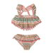 COSTUM DE BAIE PENTRU FETE DIN DOUĂ PIESE, MINOTI, KG BIKINI 10, - COSTUME DE BAIE PENTRU COPII