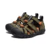 CHLAPECKÉ SANDÁLY KEEN SEACAMP II CNX DARK OLIVE/GOLD FLAME - DĚTSKÉ SANDÁLY