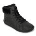 DÁMSKÉ BAREFOOT ZIMNÍ BOTY ZORA DARK BLACK, PROTETIKA, TMAVĚ ČERNÁ - DÁMSKÁ OBUV