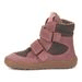 DÍVČÍ ZIMNÍ BAREFOOT BOTY TEX WINTER GRAY PINK, FRODDO, G3160233-6, RŮŽOVÁ - DĚTSKÉ ZIMNÍ BOTY