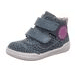DĚTSKÁ CELOROČNÍ OBUV SUPERFREE GTX, SUPERFIT ,1-000544-8020, MODRO ŠEDÁ - DĚTSKÉ CELOROČNÍ BOTY