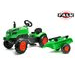 ŠLAPACÍ TRAKTOR S VLEČNOU A OTEVÍRACÍ KAPOTOU ZELENÝ, FALK, W011256 - ŠLAPADLA