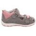 DÍVČÍ SANDÁLY FANNI, SUPERFIT, 1-600036-2510, ŠEDÁ - DĚTSKÉ SANDÁLY