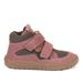 DÍVČÍ BAREFOOT BOTY TEX AUTUMN  GRAY/PINK FRODDO G3110254-6 - ŠEDÁ - DĚTSKÉ CELOROČNÍ BOTY