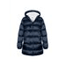 PALTON PUFFA DIN NAILON CU CĂPTUȘEALĂ DIN MICROFLEECE PENTRU FETE, MINOTI, 12COAT 1, ALBASTRU - PALTOANE PENTRU COPII