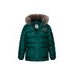 PALTON PUFFA DIN NAILON PENTRU BĂIEȚI, MINOTI, GENIUS 7, VERDE - PALTOANE PENTRU COPII