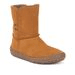 DĚTSKÉ ZIMNÍ BAREFOOT BOTY TEX SUEDE  COGNAC, FRODDO, G3160238-2, HNĚDÁ - DĚTSKÉ ZIMNÍ BOTY
