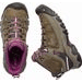 DÁMSKÁ KOTNÍKOVÉ BOTY TARGHEE III MID WP W, WEISS/ BOYSENBERRY, KEEN, 1018178, HNĚDÁ - DÁMSKÁ OBUV