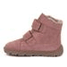 DÍVČÍ ZIMNÍ BAREFOOT BOTY ZERU TEX FURRY DARK PINK, FRODDO, G2110149-6, RŮŽOVÁ - DĚTSKÉ ZIMNÍ BOTY