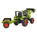 ŠLIAPACÍ TRAKTOR CLAAS AXOS S NAKLADAČOM A VLEČKOU, FALK, W011263 - ŠLAPADLÁ